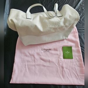 Kate Spade Ivory Tote Bag